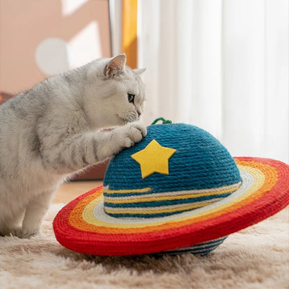 Starry Sky Cat Scratching Post with Natural Sisal - Ideal Indoor Cat Tower for Claw Maintenance
