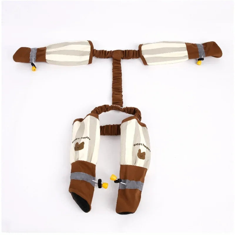 Adjustable Waterproof Dog Leggings for Full Leg Protection - Dust-Proof Strolling Jumpsuit and Shoes