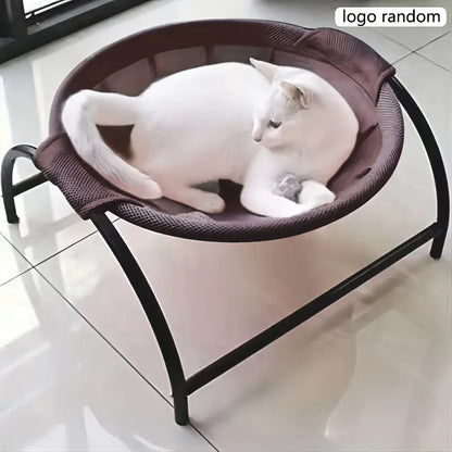 Premium Detachable Cat Bed with Superior Breathability and Easy Assembly for Indoor and Outdoor Use - Free-Standing Pet Hammock