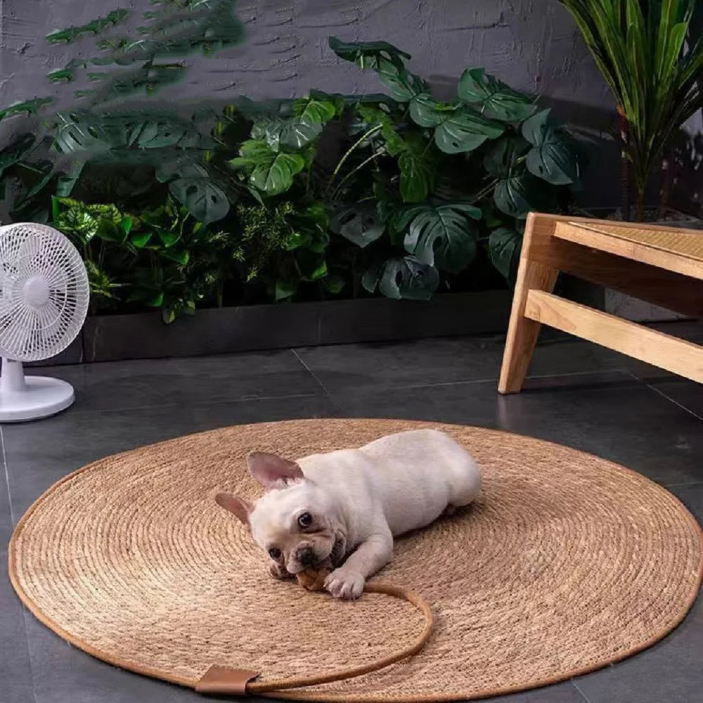 Rattan Cat Scratcher Mat - Nail Sharpening Board for Cats, Furniture Protector and Scratching Post