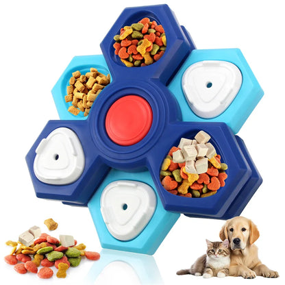 Interactive Dog Puzzle Toys for Training and Feeding - Slow Feed Tray for Pet Enrichment