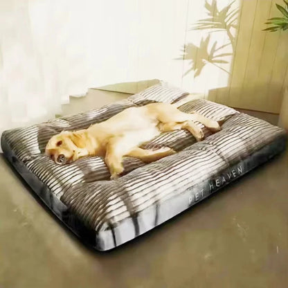 Corduroy Winter Pet Dog Bed - Soft, Washable Sleeping Mat for Small, Medium, and Large Dogs - Detachable Design