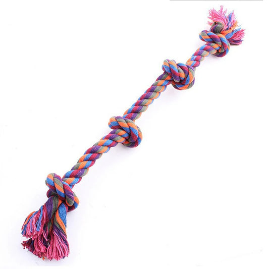 Durable Cotton Rope Dog Bite Toys for Dental Cleaning and Oral Health