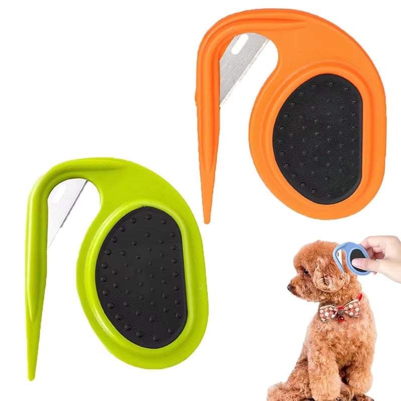Professional Pet Grooming Comb for Dogs and Cats - Anti-Slip Stainless Steel Hair Remover Brush
