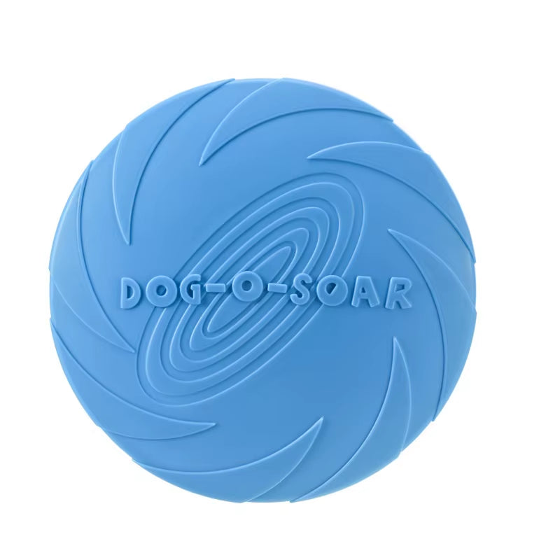 Silicone Interactive Flying Disc Toy for Dogs and Cats - Durable Chew-Resistant Training Aid