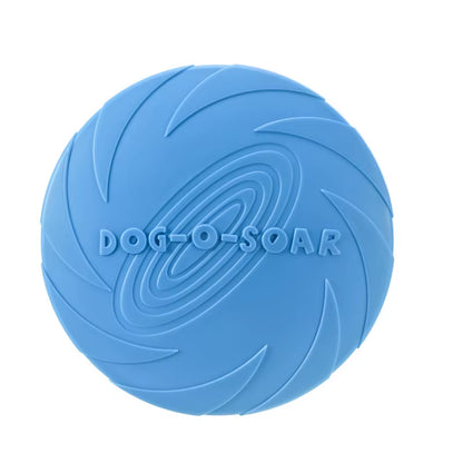 Silicone Interactive Flying Disc Toy for Dogs and Cats - Durable Chew-Resistant Training Aid