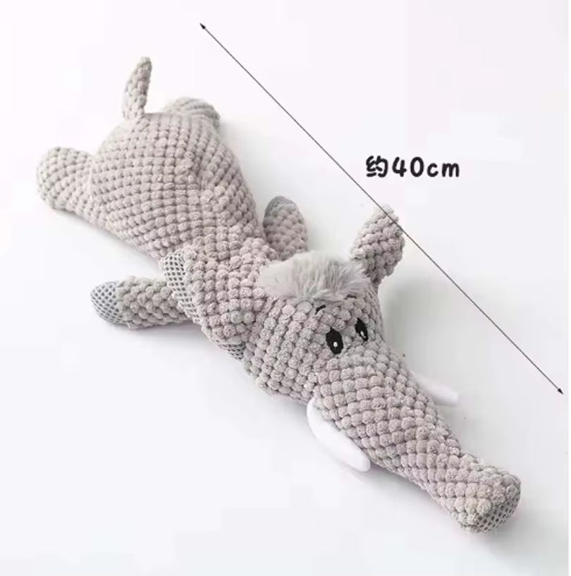 2025 Durable Plush Squeaky Toys for Large Dogs - Soft Fleece Chew Accessories for Dental Health