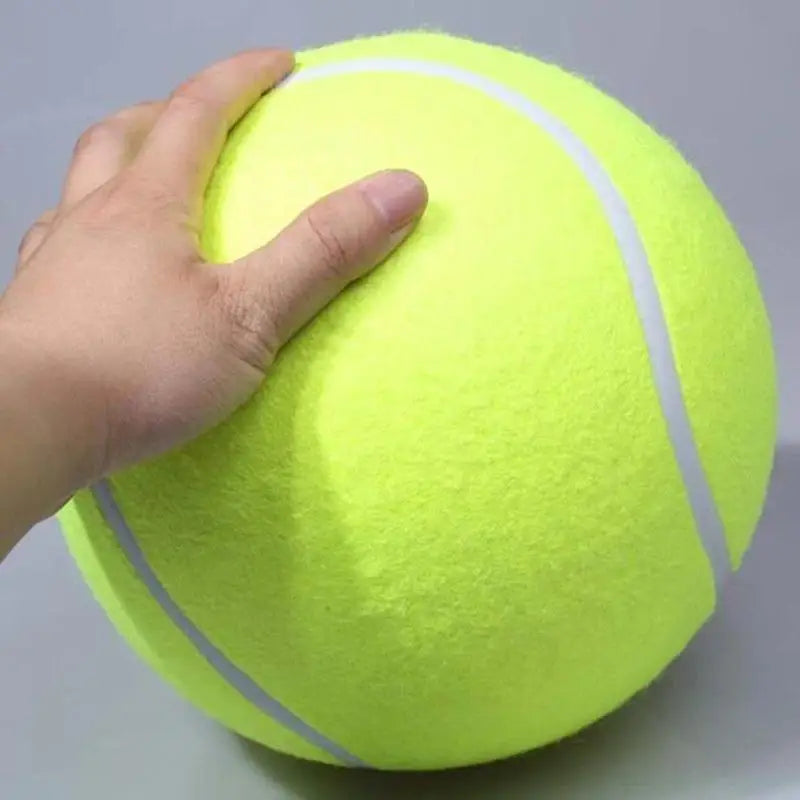 Giant Plush Dog Tennis Ball - 7/8/9.5 Inch Chewing Toy for Training and Playtime
