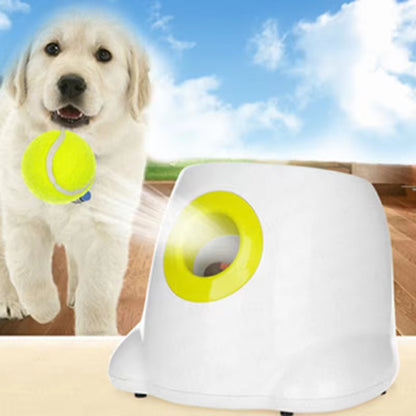 Automatic Tennis Ball Launcher for Dogs - Engaging Catapult Toy for Active Play with Pitbulls and Various Breeds