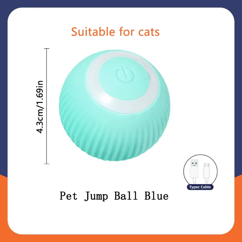 Interactive Electronic Dog Toy Ball - Automatic USB Rechargeable Moving and Bouncing Ball for Puppies and Cats - Ideal Birthday Gift