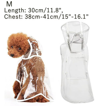 Dog Walking Waterproof Clear Cover with Built-In Leash for Rain, Sleet, and Snow - Pet Umbrella