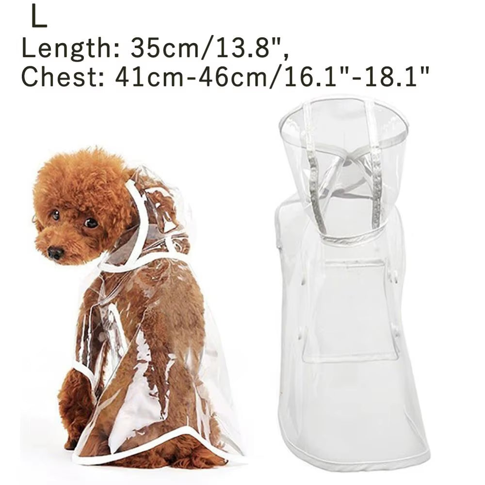 Dog Walking Waterproof Clear Cover with Built-In Leash for Rain, Sleet, and Snow - Pet Umbrella