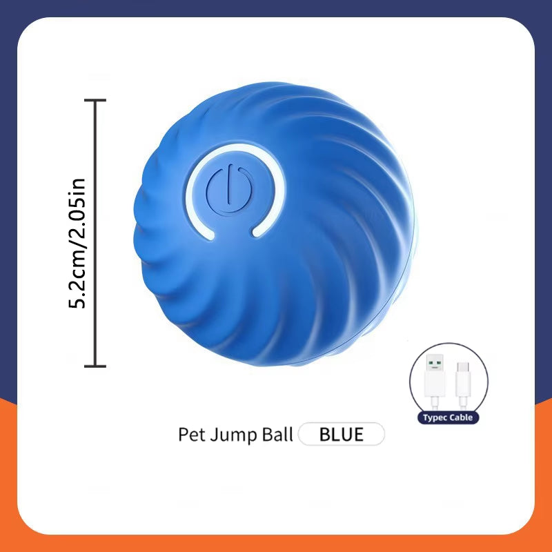 Interactive Electronic Dog Toy Ball - Automatic USB Rechargeable Moving and Bouncing Ball for Puppies and Cats - Ideal Birthday Gift