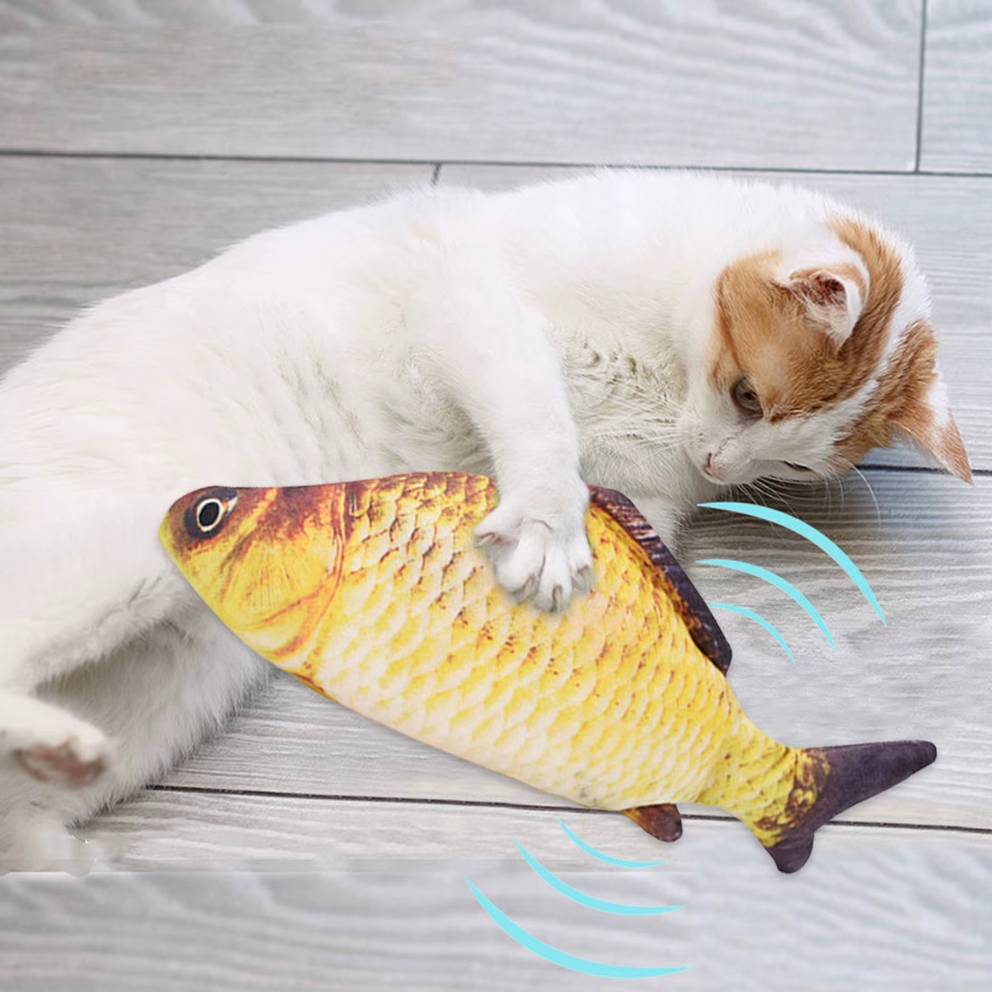 Interactive Electric Floppy Fish Cat Toy with USB Charger - Realistic Chew and Bite Toy for Cats and Dogs
