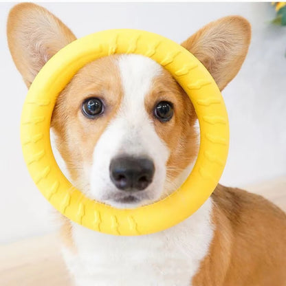 Indestructible Dog Ring Toys for Fetching, Training, and Chewing - Suitable for Small, Medium, and Large Dogs