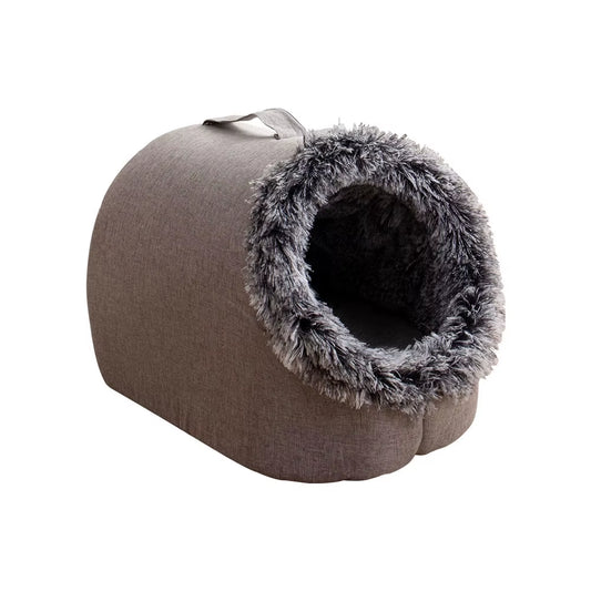 Self-Warming Winter Dog Bed and Cozy Cat Sleeping Tent - Indoor Nest for Small to Medium Pets