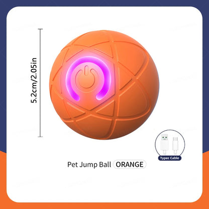 Interactive Electronic Dog Toy Ball - Automatic USB Rechargeable Moving and Bouncing Ball for Puppies and Cats - Ideal Birthday Gift