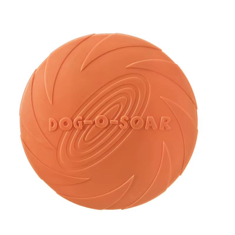 Silicone Interactive Flying Disc Toy for Dogs and Cats - Durable Chew-Resistant Training Aid