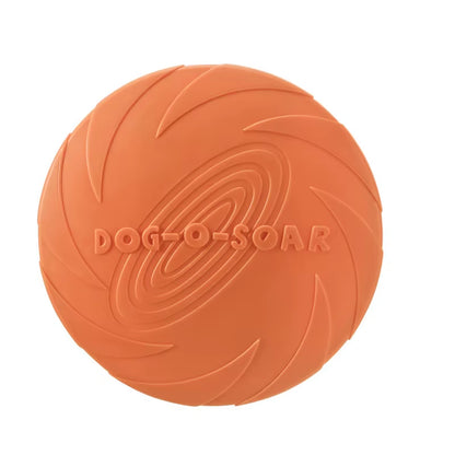 Silicone Interactive Flying Disc Toy for Dogs and Cats - Durable Chew-Resistant Training Aid