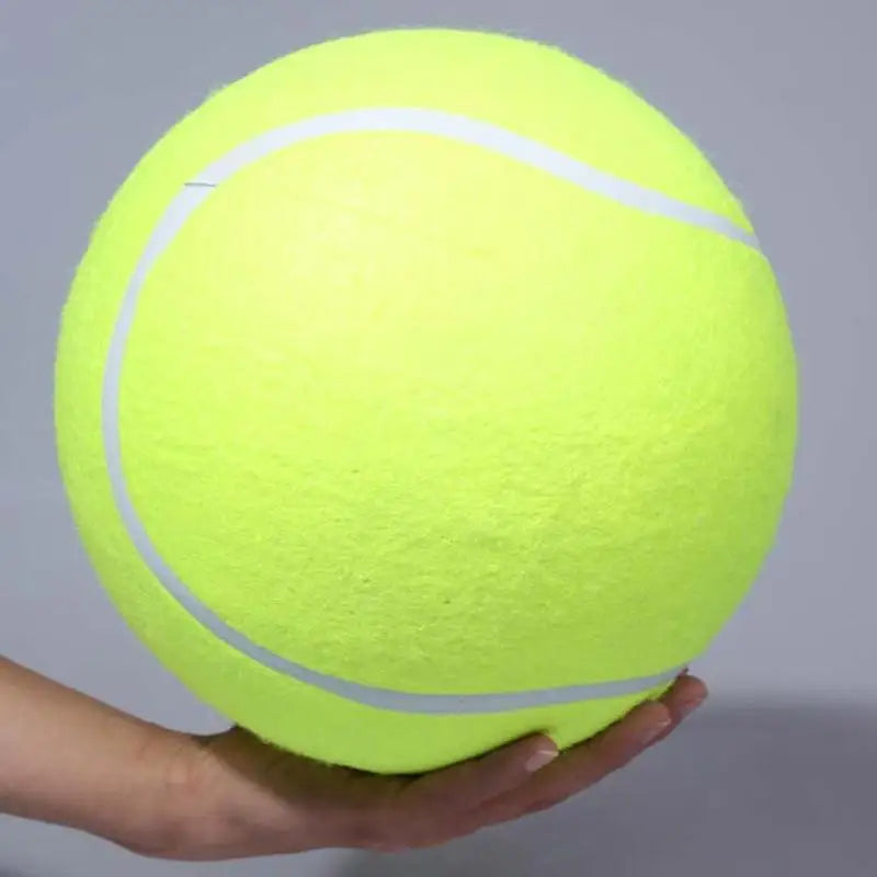 Giant Plush Dog Tennis Ball - 7/8/9.5 Inch Chewing Toy for Training and Playtime