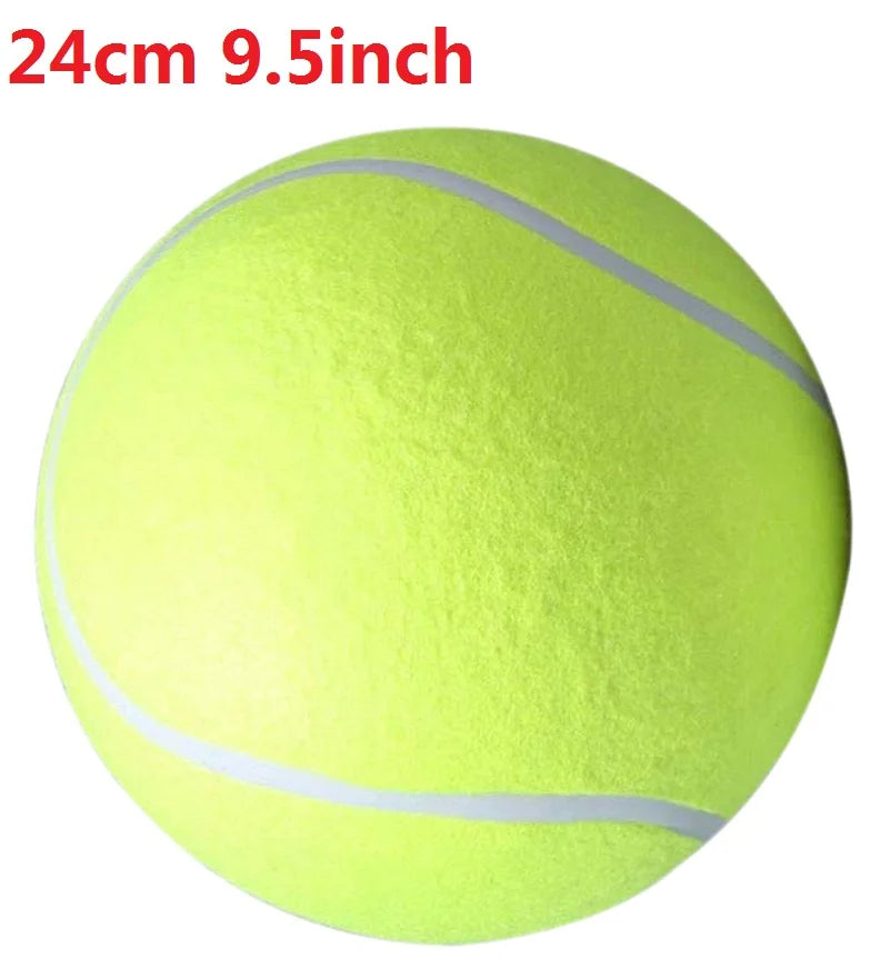 Giant Plush Dog Tennis Ball - 7/8/9.5 Inch Chewing Toy for Training and Playtime