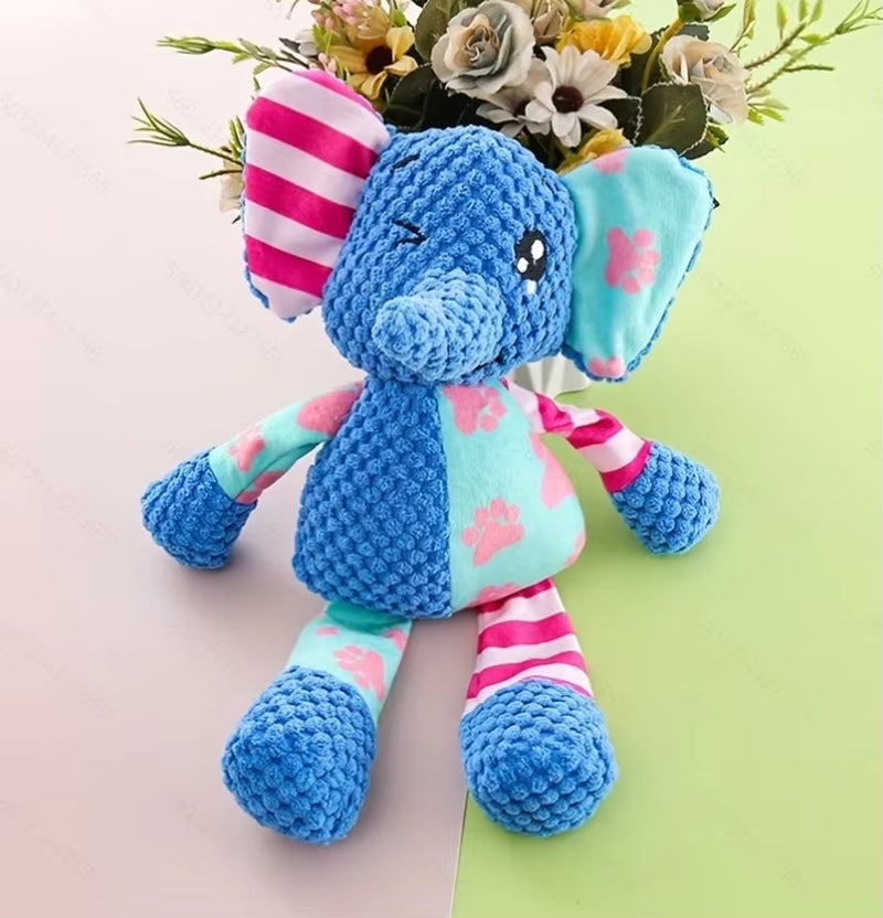 Interactive Plush Puzzle Toy for Dogs and Cats - Durable, Squeaky, and Teeth-Cleaning Pet Accessory