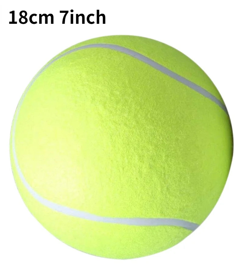 Giant Plush Dog Tennis Ball - 7/8/9.5 Inch Chewing Toy for Training and Playtime