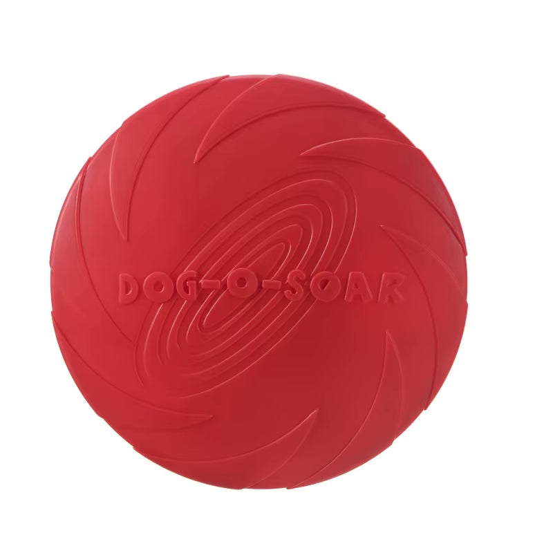 Silicone Interactive Flying Disc Toy for Dogs and Cats - Durable Chew-Resistant Training Aid