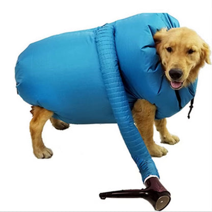 Portable Pet Drying Bag - Collapsible Hair Dryer Box for Efficient Grooming and Bathing of Dogs and Cats