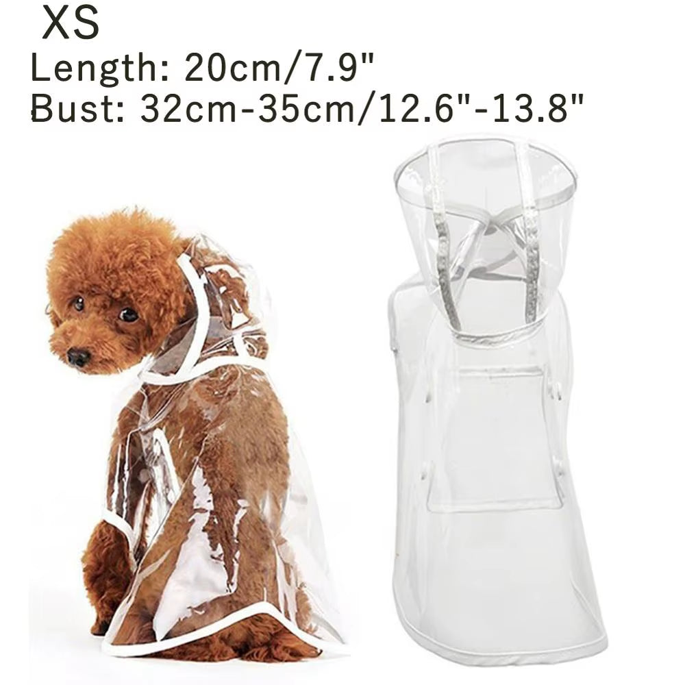 Dog Walking Waterproof Clear Cover with Built-In Leash for Rain, Sleet, and Snow - Pet Umbrella