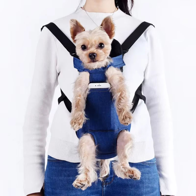 Portable Breathable Pet Travel Tote Backpack for Cats and Dogs - Shoulder Carry Outdoor Travel Set