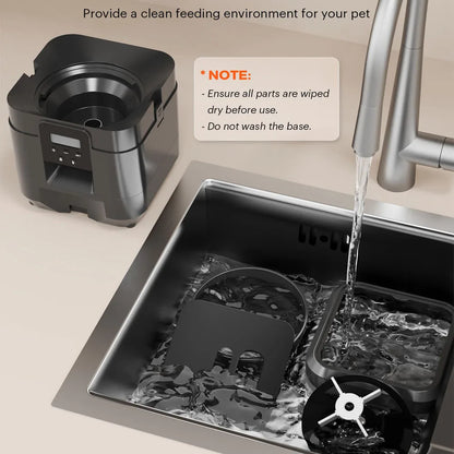 Automatic Smart Pet Feeder for Cats and Dogs - Timed and Quantitative Food Dispenser with Slow Feeding Function