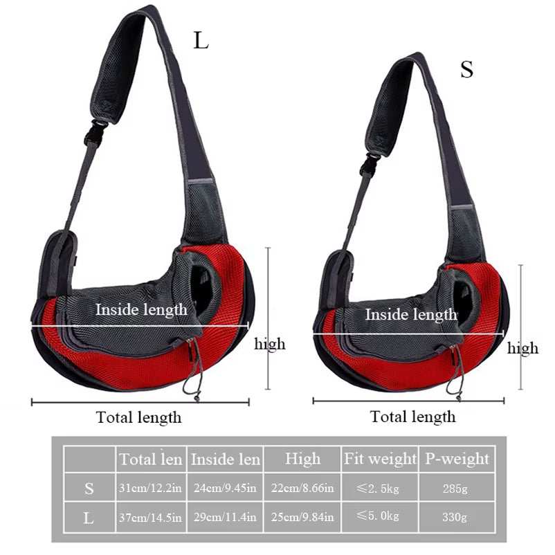 Premium Pet Backpack and Crossbody Bag - Durable, Comfortable, and Breathable Carrier for Cats and Dogs