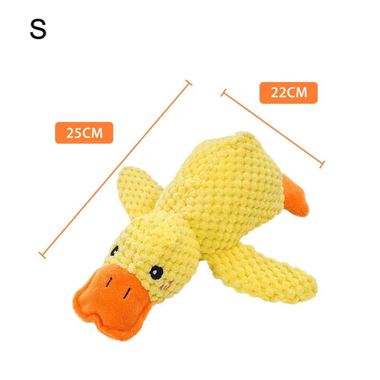 Duck-Shaped Interactive Dog Toy - Durable Quacking Pet Toy for Small to Large Dogs and Cats, Ideal for Chewing and Playtime