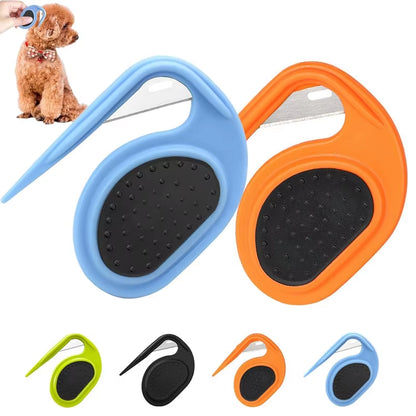 Professional Pet Grooming Comb for Dogs and Cats - Anti-Slip Stainless Steel Hair Remover Brush